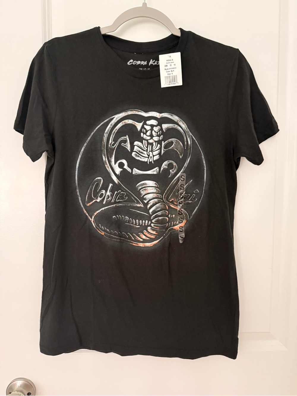 Cobra Kai Unisex Small Black Short Sleeve Graphic Tee